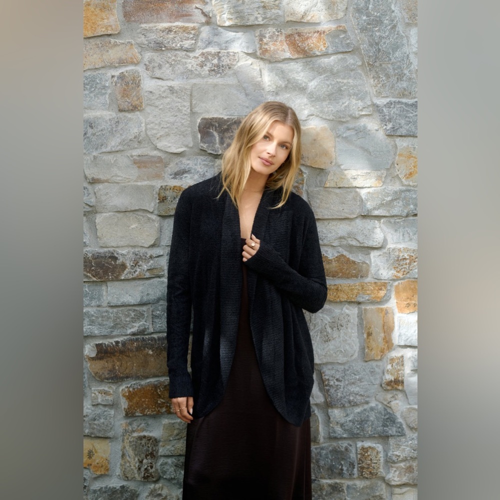Barefoot Dreams CozyChic Lite Cardigan | Ultra‑Soft Open Front | Size M